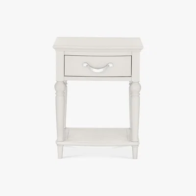 Dunelm Sophia Grey 1 Drawer Bedside Table Grey
