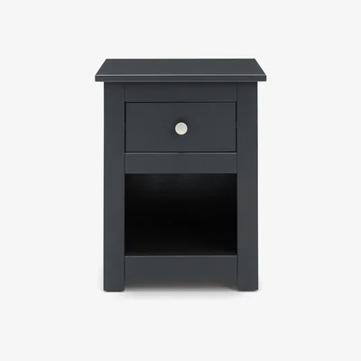 Dunelm Radley Bedside Table Dark Grey