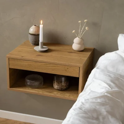 Dunelm Return - Furniture To Go Cholet 1 Drawer Square Wall Mounted Bedside Table