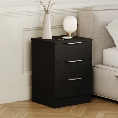Dunelm Hayes 3 Drawer Bedside Table