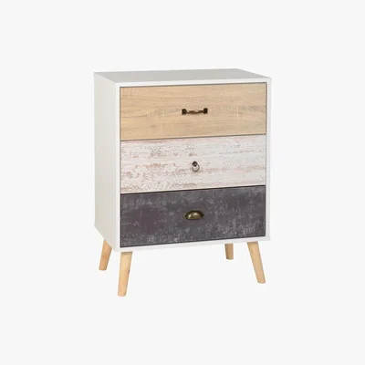 Dunelm Nordic 3 Drawer Chest White