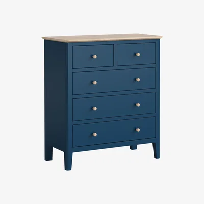 Dunelm Marlow 5 Drawer Chest Navy