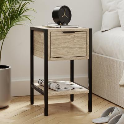 Dunelm Cleo 1 Drawer Bedside Oak Effect Oak