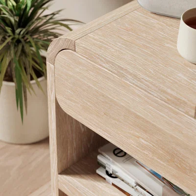 Dunelm Bennett 1 Drawer Bedside Table