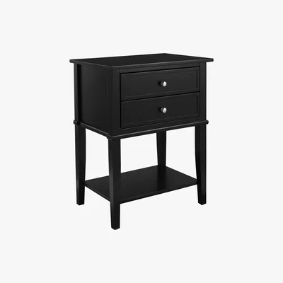 Dunelm Franklin Bedside Table Black
