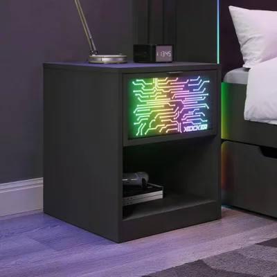 Dunelm X Rocker NeoNite Circuit Edition LED Bedside Table