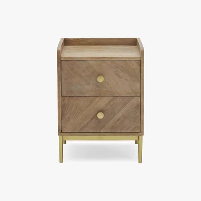 Dunelm Rumi Bedside Table Brown