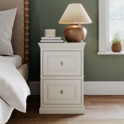 Dunelm Soren 2 Drawer Bedside Table