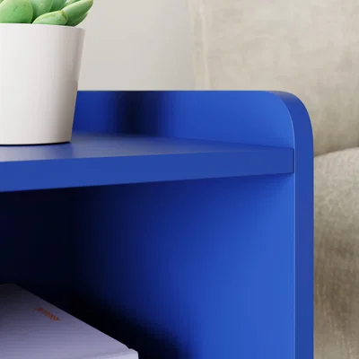 Dunelm Cheska Bedside Table Classic Blue