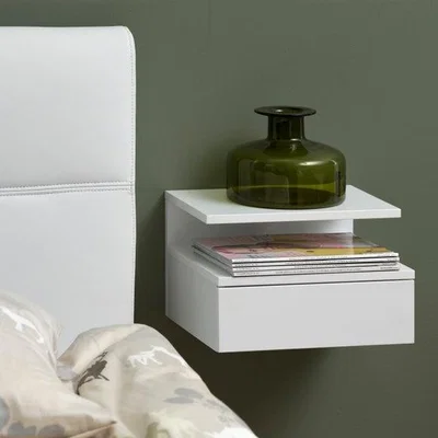 Dunelm Furniture To Go Ashlan 1 Drawer Wall Mounted Bedside Table