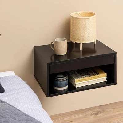 Dunelm Furniture To Go Cholet 1 Drawer Square Wall Mounted Bedside Table