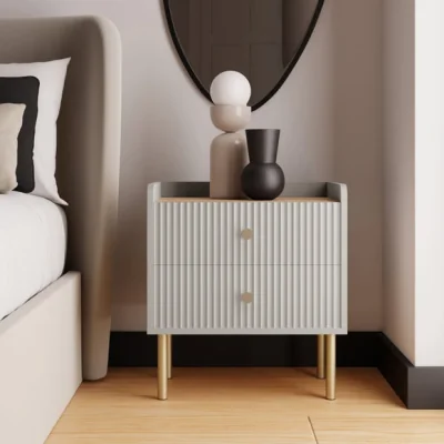 Dunelm Georgi 2 Drawer Bedside Table
