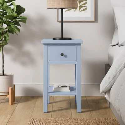Dunelm Lynton 1 Drawer Slim Bedside Table