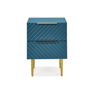 Dunelm Maurice Peacock Bedside Table Peacock