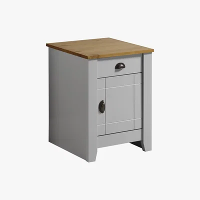 Dunelm Ludlow Grey Bedside Grey