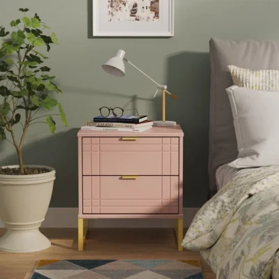 Dunelm Darlton 2 Drawer Bedside Table