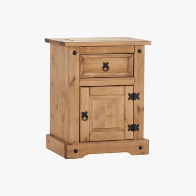 Dunelm Corona Bedside Unit Natural