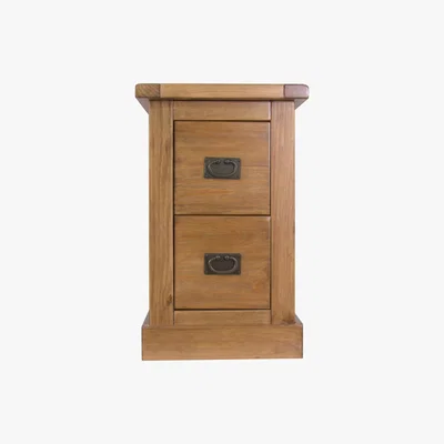 Dunelm Olton 2 Drawer Bedside Natural