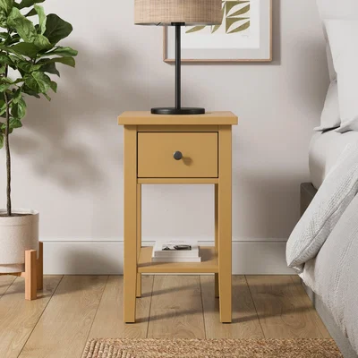 Dunelm Lynton 1 Drawer Slim Bedside Table