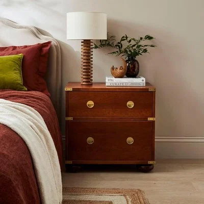 Dunelm Signature 2 Drawer Bedside Table