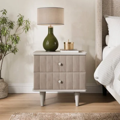 Dunelm Alara 2 Drawer Bedside Table