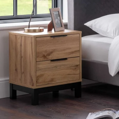 Dunelm Bali 2 Drawer Bedside Table