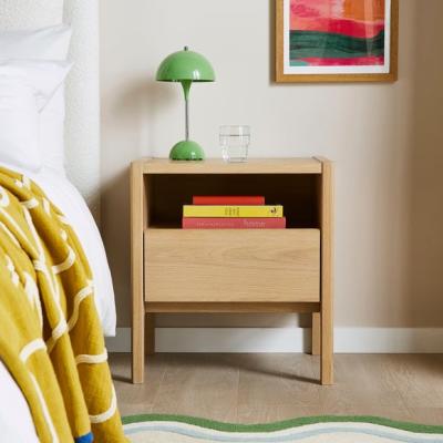 Dunelm Return - Elements Holmes Compact Bedside Table, Oak