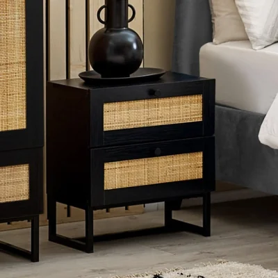Dunelm Padstow 2 Drawer Bedside Table