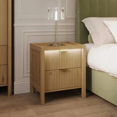 Dunelm X Rocker Dakota Bedside Table with App Controlled LED Lights