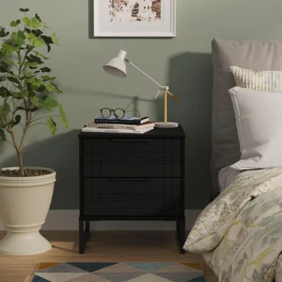 Dunelm Darlton 2 Drawer Bedside Table