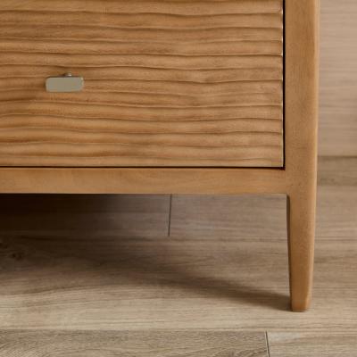 Dunelm Olsson Hand Carved 1 Drawer Bedside Table