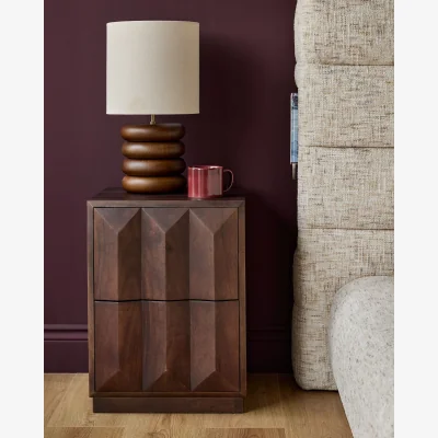 Danetti Ria dark wood bedside table