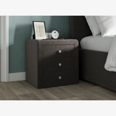 Dreams Paris Upholstered Bedside Table - Grey