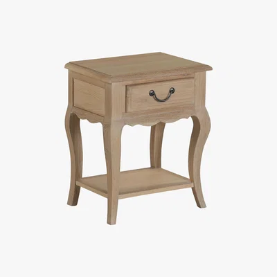 Furniture Village Corndell - Daphne 1 Drawer Bedside Chest - Brown