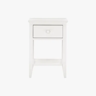 Furniture Village Faye 1 Drawer Bedside Table - White