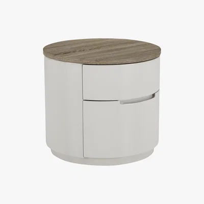 Furniture Village Aero Bedside Table - Cream