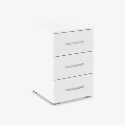 Furniture Village Rauch - Impulse 3 Drawer Bedside Cabinet - Alpine White