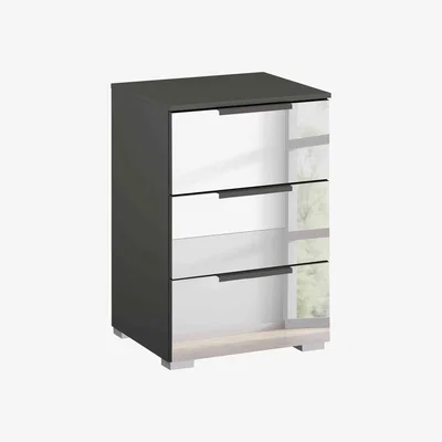 Furniture Village Rauch - Rio 40cm 3 Drawer Bedside Cabinet