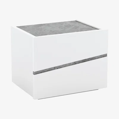 Furniture Village Lisia 2 Drawer Bedside Cabinet