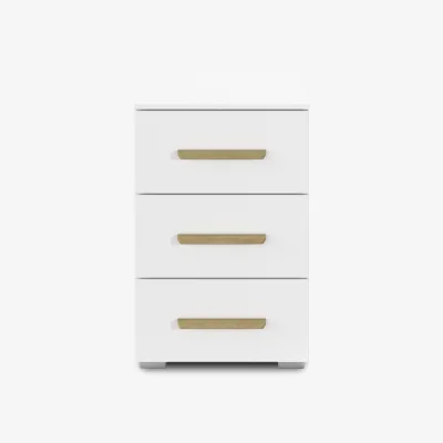 Furniture Village Rauch - Flavia 3 Drawer Decor Bedside Cabinet