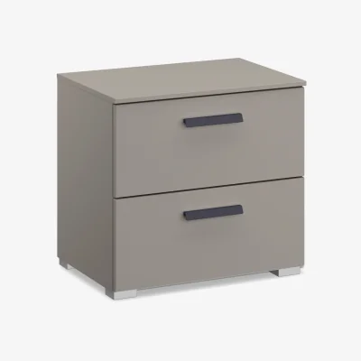 Furniture Village Rauch - Dante 2 Drawer Décor Bedside Cabinet