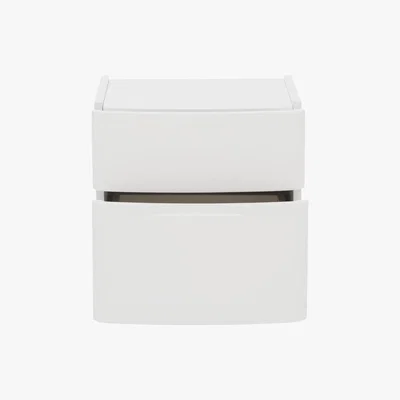 Furniture Village Neptuni 2 Drawer Bedside Chest - Black - By Furniture Village