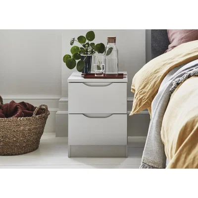 Furniture Village London Bedrooms - St Pancras 2 Drawer Bedside Cabinet