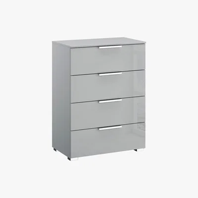Furniture Village Rauch - Perth 4 Drawer Bedside chest - Grey