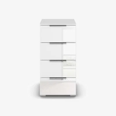 Furniture Village Rauch - Cairns 4 Drawer Bedside Cabinet - White