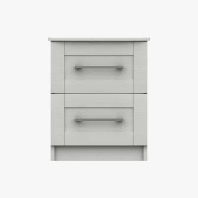 Furniture Village London Bedrooms - Fenchurch 2 Drawer Bedside Chest - White