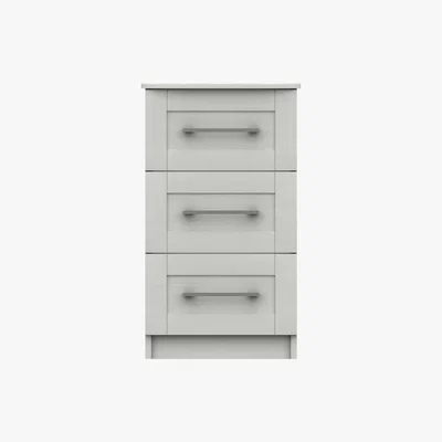 Furniture Village London Bedrooms - Fenchurch 3 Drawer Bedside Chest - White