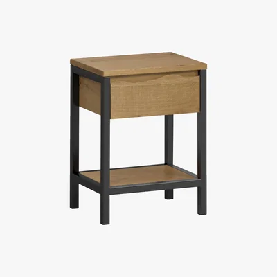 Furniture Village Jagger Nightstand - Brown - By Furniture Village