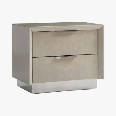 Furniture Village Taormina 2 Drawer Bedside Cabinet - Beige - By Furniture Village