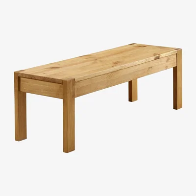 Furniture123 Emerson Wooden Dining Table Bench in Solid Pine - Seats 2
